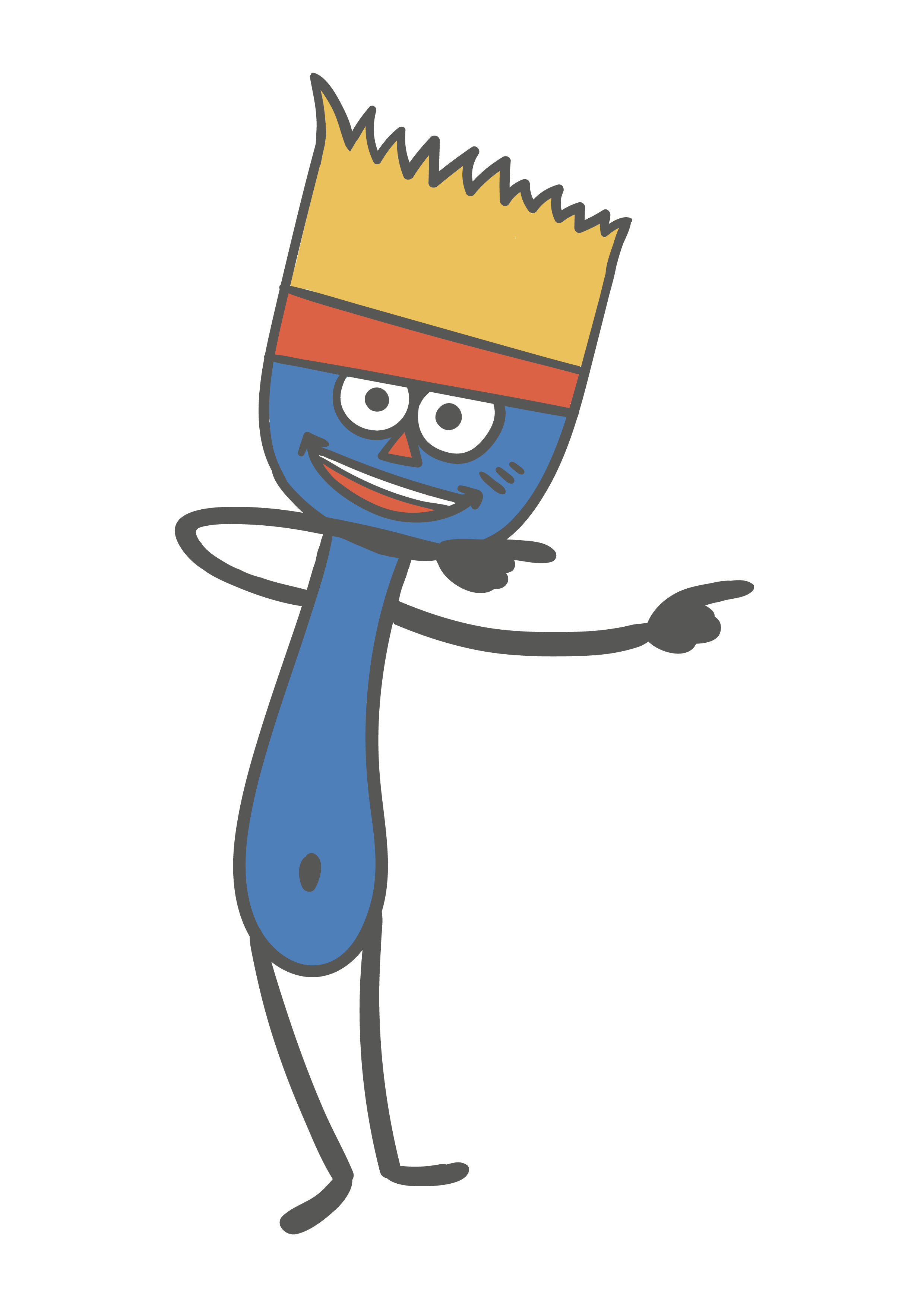 Pauli Pinsel zeigt